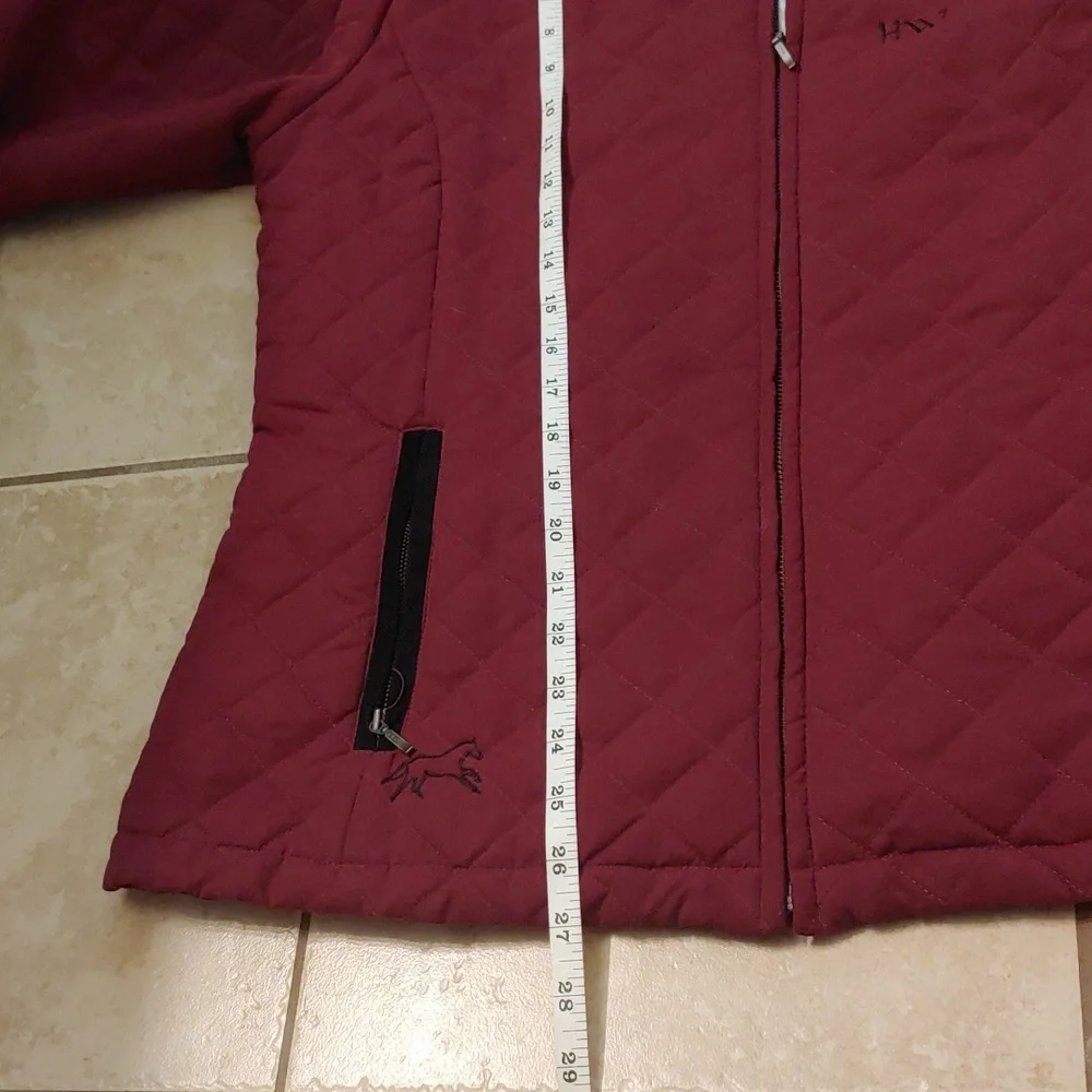 Horseware Ireland Burgundy Quilted Riding Jacket Women's Size M